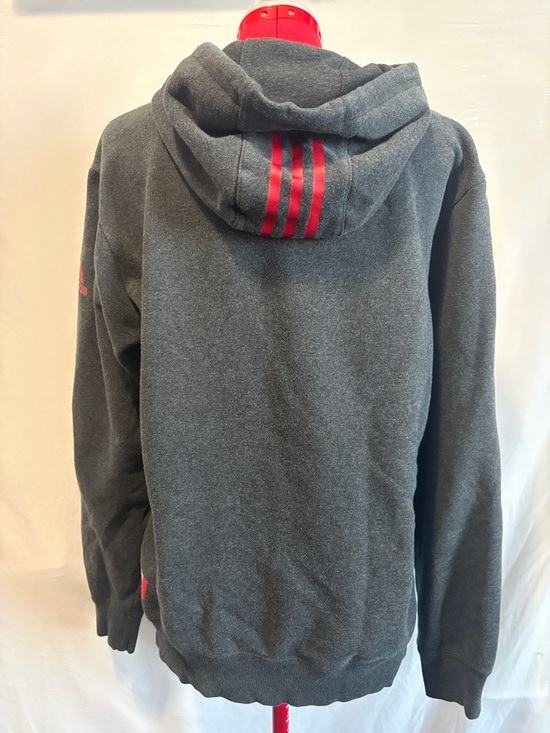 adidas Charcoal Gray Hoodie with Red CANADA Logo - Picture 3 of 5